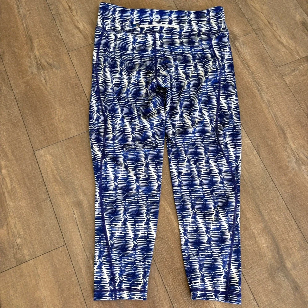 Vineyard Vines Performance Leggings Blue and White Size Large